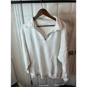 Aerie Collared Oversized Crewneck Size Medium